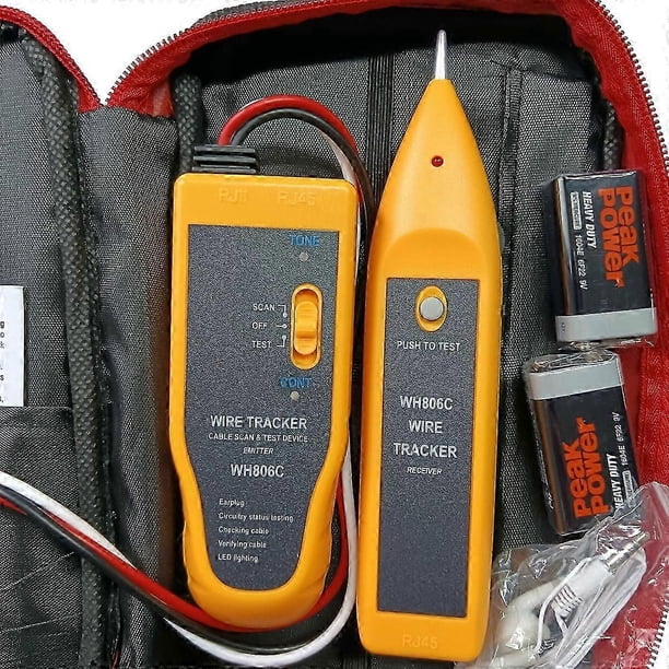 Underground Wire Locator, Advanced Tone Generator For Precise Cable Tracking, Non-Energized Cables Finder, Single Or Double-Core Wires Detector