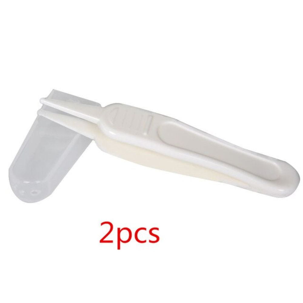 Dosaele 1/2/3/4/5pcs New Baby Safety Tweezers Plastic Tweezers Ear Nose