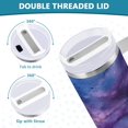 thumbnail image 5 of 40 Oz Car Handle Water Bottle Water Cup Water Bottle Water Jug Coffee Cup Travel Water Bottle Purple Night, 5 of 8