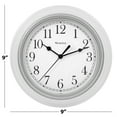 thumbnail image 5 of 46994A- Westclox 9" White Round Simplicity Wall Clock, 5 of 5