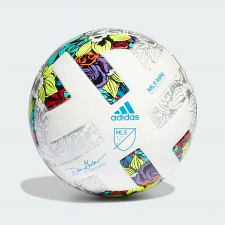 Adidas MLS Mini Ball - White/Yellow/Blue