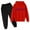 Red, variant on Teen Kids Sweatsuit Set for Girls 2PC Long Sleeve Black Hoodie Sweatpants Joggers Set Fall Winter Clothes Boys 13-14 Years Clothes