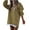 Khaki, variant on Ltctricy Sweatshirts Dress for Women Casual Long Sleeve Crewneck Mini Dress Oversized Loose Side Slits Zipper Pullover Dress
