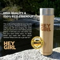 thumbnail image 4 of Hey Girl Bamboo Tea Infuser Tumbler with Tea Strainer - Insulated Stainless Steel Water Bottle for Loose Leaf Tea, Coffee or Fruit Infusion - Tea Thermos Tumbler 18oz, 4 of 6