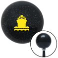 thumbnail image 1 of Yellow Cruise Ship Black Metal Flake Shift Knob with M16 x 1.5 Insert Shifter Auto, 1 of 1