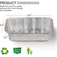 thumbnail image 2 of Stock Your Home 2 Lb Aluminum Foil Mini Loaf Pans (50 Pack) Disposable Small Loaf Pan - 2 Pound Baking Tin Liners, Perfect to Bake Cakes, Bread Loaves, and Meat - 8.5 x 4.5 x 2.5, 2 of 7
