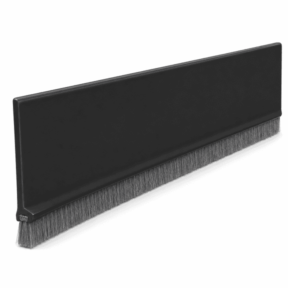 Self-Adhesive Door Sweep - 39" Weather Stripping for Draft, Dust & Noise Protection (Black)