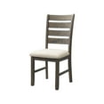 thumbnail image 2 of Picket House Furnishings Dex Ladder Back Side Chair Set - Smokey Walnut/ Cream Upholstery, 2 of 4