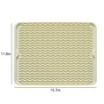 thumbnail image 3 of Ympuoqn Silicone Dish Drying Mat Non-Slip Silicone Mat Easy Clean Drying Mat Large Heat Dish Drainer Mat for Kitchen Counter Sink Refrigerator Or Drawer Easy To Clean on Clearance, 3 of 5