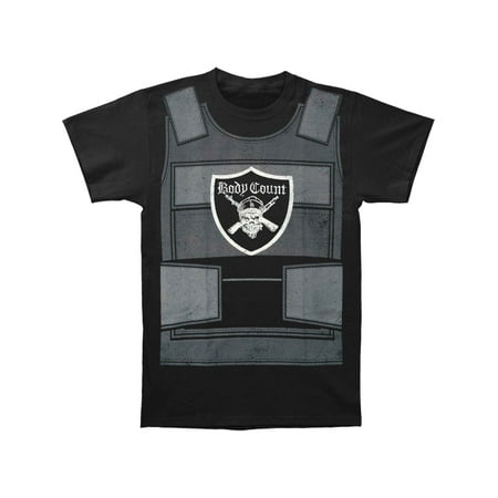 Body Count Men's  Bulletproof Vest T-shirt Black (The Best Bulletproof Vest)