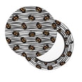 thumbnail image 2 of Balery Haloween Pumpkins Fundas de asiento para taburete de bar redondo de tela de terciopelo ajustables que protegen de arañazos y manchas para sillas de 14 a 17 pulgadas.-14 inch, 2 of 7
