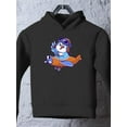 thumbnail image 3 of Cute Blue Bird Riding Airplane Hoodie Toddler -Image by Shutterstock,  5 Toddler, 3 of 4