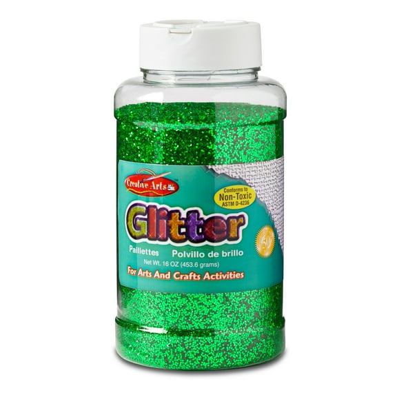 Charles Leonard Creative Arts by Charles Leonard Glitter, 16 oz. Bottle, Green