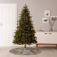 thumbnail image 7 of Halloween Christmas Tree Skirt - Colored Paisley 30 Inches Christmas Tree Skirt for Halloween Holiday Indoor Home Christmas Tree Decorations with Three Ribbons, 7 of 7
