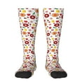thumbnail image 2 of Lsque Oriental Cuisine Printed Crew Socks Men's Women's LightWeight Thin Casual Calf Socks ,Knee High Socks,Cotton Socks, 2 of 9