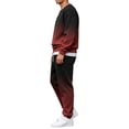 thumbnail image 5 of Mens Sweatsuits 2 Piece Big And Tall Long Sleeve Pullover Sweatshirts And Gradient Print Joggers Sweatpants Fall Casual Tracksuits, 5 of 5