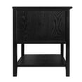 thumbnail image 6 of M optimized Farmhouse Bed Side Table with 2 Drawers, Open Shelf Storage, Rattan End Table Bedside Tables, Modern Night Stand for Bedroom, Living Room, 6 of 9