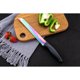 thumbnail image 4 of SiliSlick Juego de Cuchillos de Cocina de Acero Inoxidable con Mango Negro y Revestimiento de Titanio de 5 Piezas, 4 of 7