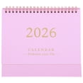 thumbnail image 1 of ColoMX Calendario de escritorio plegable: Calendario mensual de mesa 2026 con encuadernación de doble alambre, ideal para decoración del hogar y uso en la oficina, color verde., 1 of 7