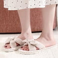 thumbnail image 6 of qILAKOG Womens Fuzzy Slippers Memory Foam Slippers Cozy Plush Home Slippers Open Toe House Shoes Indoor Outdoor Slide Slipper Home Shoes Indoor Slippers Beige 5.5-6, 6 of 7