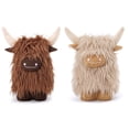 thumbnail image 6 of Highland Cow Gnomes Birthday Decorations Gifts Cream Scottish Tomte Decor Farmhouse Nordic Dwarf Home Calf Gnome Herd Collection, 6 of 8