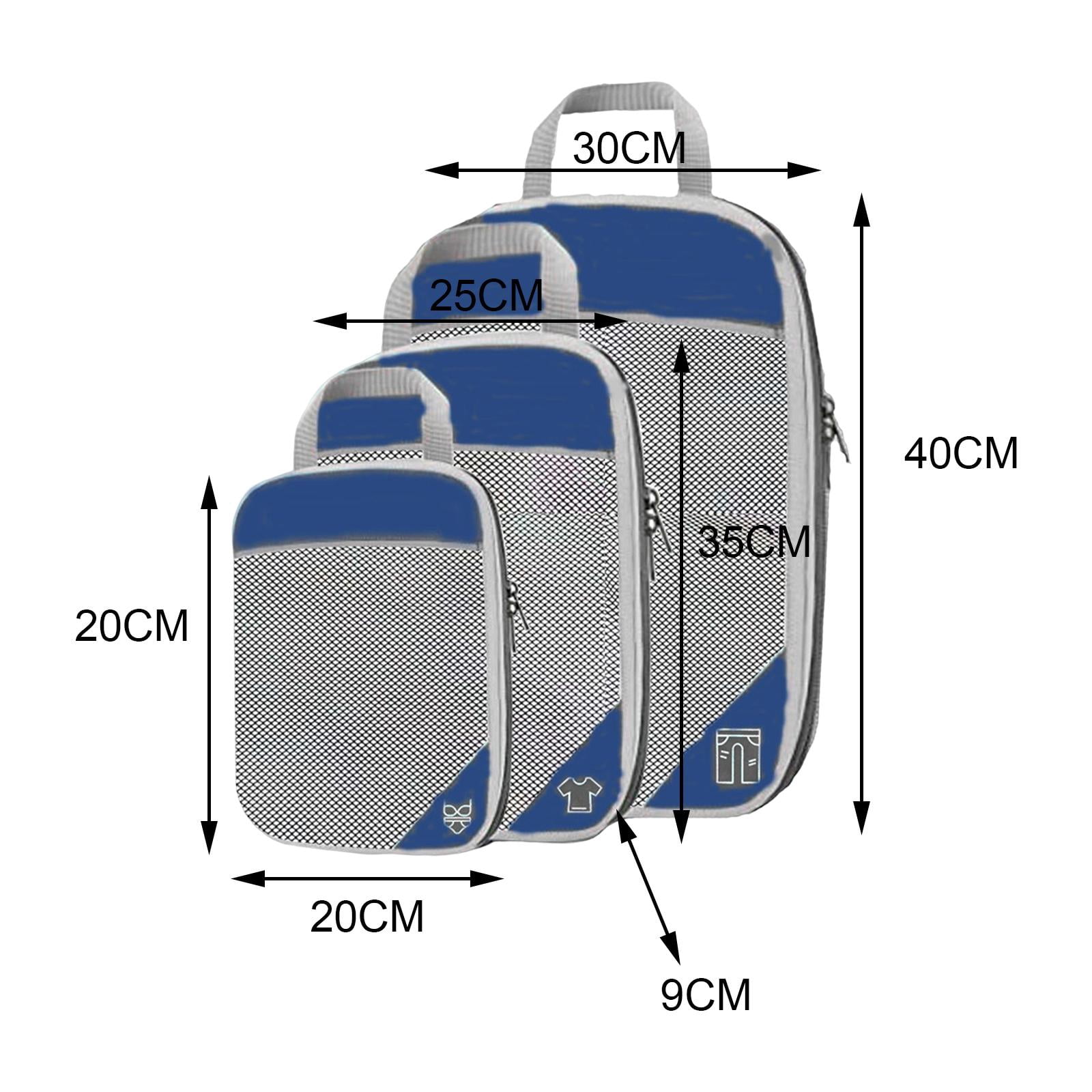 LeeQinersw 3Pcs Compression Packing Cubes for Travelling Travel Accessory 3 Different Sizes