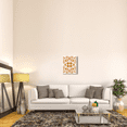 thumbnail image 3 of Global Gallery's 'Retro Orange Otomi Monotone' by Elyse DeNeige Stretched Canvas Wall Art, 3 of 4