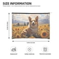 thumbnail image 3 of Cauagu Cute Corgi Sunflower for Tyvek Makeup Bag,Reusable Travel Cosmetic Bag Women Organizer Toiletry Bag Birthday,Gifts for Women Girlfriend Mom Teacher 6.5’’*8.9’’, 3 of 7