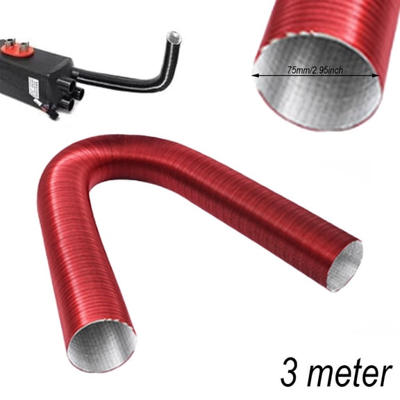 60-300Cm Heater Flexible Aluminium Duct Hose Pipe 75Mm Diameter Heat Resistant 300Cm Smile Home