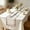 White, variant on Ke1Clo Happy Birthday Table Runner, Reusable Party Table Decor for Kids Adults, Cloth Dining Room Kitchen Home Decoration for Birthday Showers Graduation, White
