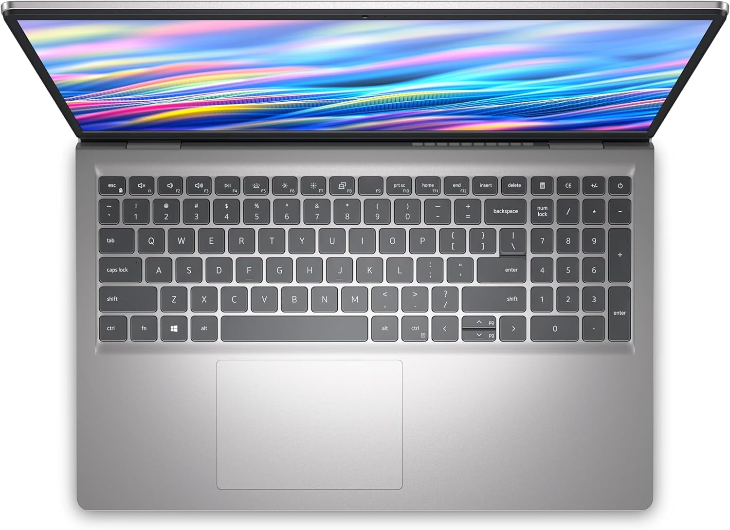 Dell Laptop 15.6-inch FHD 120Hz Display, 13th Gen Intel Core i7-1355U, 16GB DDR4 RAM, 1TB SSD, Intel UHD Graphics, Backlit Keyboard, Fingerprint, Windows 11 Pro, Silver