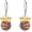 Basketball, variant on Wolf Earrings for Women 925 Sterling Silver Moon Wolf Dangle Earrings Animal Jewelry Gifts for Women