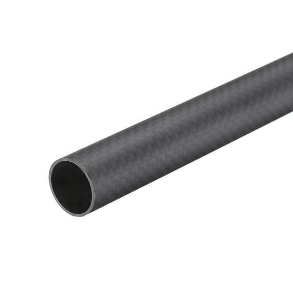 Uxcell 1Pcs Carbon Fiber Tubes 16 x 18 x 420mm Matte Surface Rod 3K Roll Wrapped Round Tubing for RC Airplane