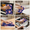 thumbnail image 6 of 2 Pcs Pioneer Flower Floral Print Pattern Kitchen Towels, Funny Microfiber Dish Towel Set, 18" X 26" Tea Towels, 6 of 6