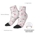thumbnail image 4 of Uemuo Cute Bow Tie Printed Crew Socks, Moisture-Wicking Socks, Athletic Socks for Men Breathable Cushion Socks Casual Sport Socks for Running Traveling, 4 of 6
