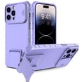 thumbnail image 3 of Elegant Choise Phone Case with Camera Lens Cover Adjustable Stand for iPhone 14 6.1inch, Purple, 3 of 4