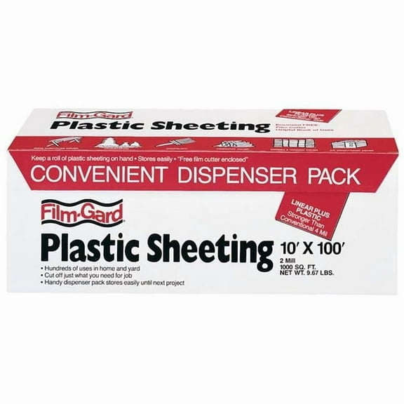 10in. X 100 2 ML Clear Plastic Sheeting RS210-100C