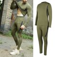 thumbnail image 5 of Deportes al aire libre Long Johns Ropa térmica Ropa interior Top y pantalones Conjunto de 2 piezas Secado rápido Ajuste ceñido (XXL), 5 of 5