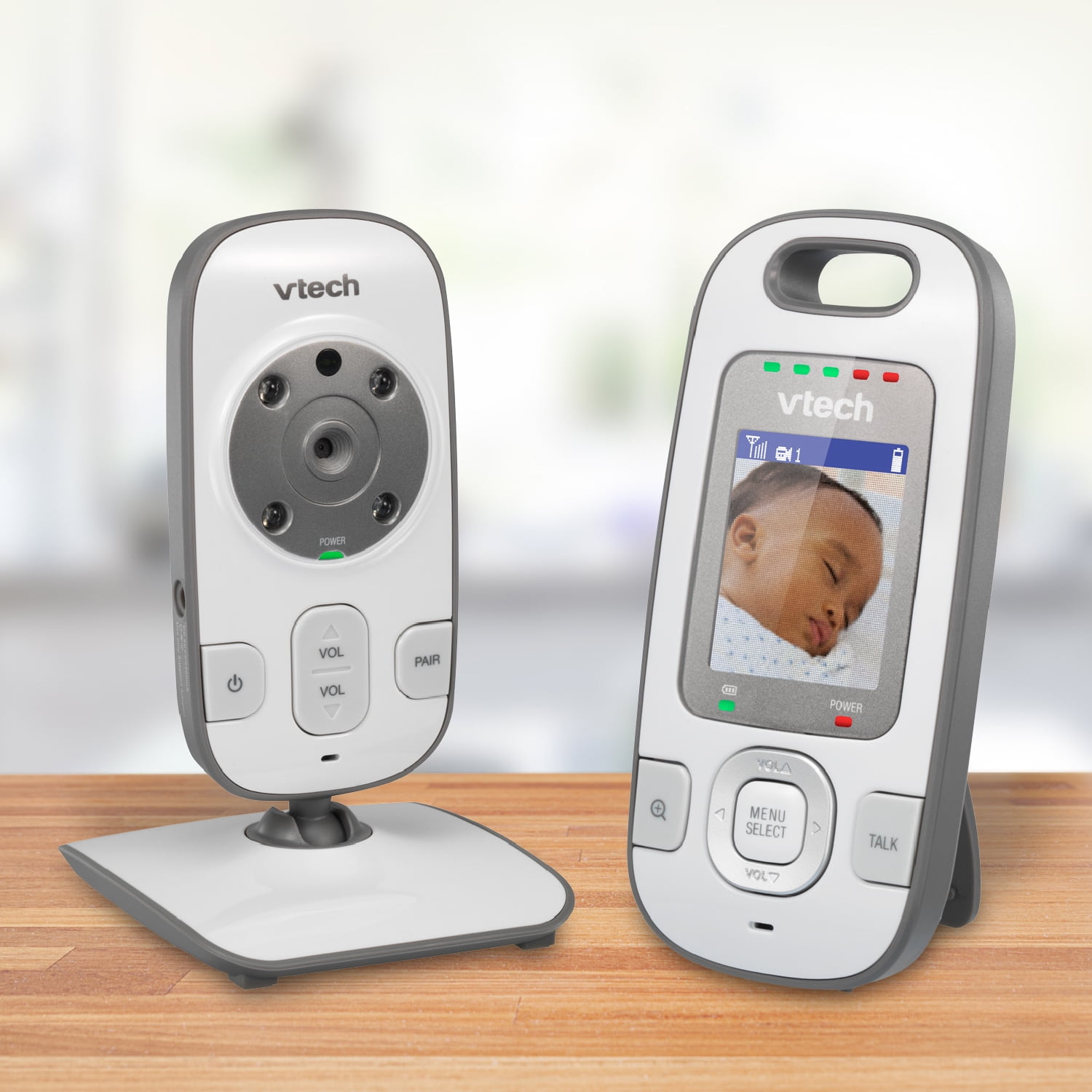 Vtech Vm312 Expandable Video Baby Monitor With Full Color And Automatic Night Vision White Walmart Com Walmart Com