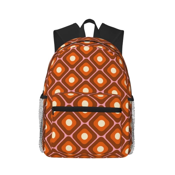 Easygdp 60s and 70s Aesthetic Mochila Casual para Portátil, Mochila para Escuela, Viajes, Negocios