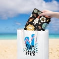 thumbnail image 6 of Yibo Hippie Floral Bath Beach Towel Vintage Watercolor Floral Striped Fabric Modern Aesthetic Print Soft Bath Towel, 6 of 8