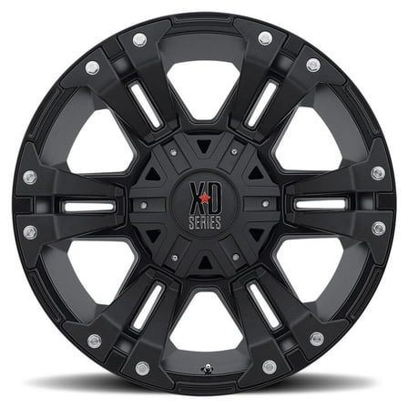 XD Series by KMC Wheels Monster 2 17X9 5X127.00 Matte Black (-12 Mm) Wheel Rim