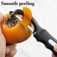 thumbnail image 3 of Aodebiao Stainless Steel Peeler Vegetable Fruit Potato Peeler Ergonomic Handle Kitchen Tool Sharp Blade Multifunctional Peeling Artifact Fast Efficient Smooth Peeler Easy Clean, 3 of 5