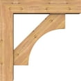thumbnail image 3 of Ekena Millwork 7 1/2"W x 34"D x 34"H Westlake Block Smooth Bracket w/ Offset Brace, Western Red Cedar, 3 of 25