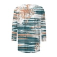 thumbnail image 4 of Staron Hauts Décontractés pour Femmes en Liquidation à Moins de 5 $ Chandails Fluides à Col Rond T-Shirts Basiques Blouses Manches 3/4 T-Shirt à Imprimé Floral, 4 of 5