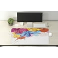 thumbnail image 2 of Colorful Computer Mouse Pad, Vibrant Colored Different Flowers Blooming Spring and Summer Themed Drawing Style, Rectangle Non-Slip Rubber Mousepad X-Large, 35" x 15", Multicolor, by Ambesonne, 2 of 2