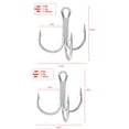 thumbnail image 3 of 10PCS/Set Ahite Nickel Sharpened Barbed Hooks Fishing Tackle Treble Jig Fishhooks High Carbon Steel 6#, 3 of 8