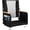 Black, variant on Extra Wide Stadium Seats with Back Support, Bleacher Chairs with High Back and Cushion, Padded Portable Fording Bleacher Seat with Armrests, Cup Holder and Storage Pockets (Black)