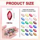 thumbnail image 2 of Uxcell 100Pcs Piedras de cristal en forma de ojo de caballo con respaldo puntiagudo para hacer joyas, rojo oscuro 6x12mm, 2 of 6
