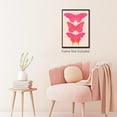 thumbnail image 2 of Funky Pink Orange Butterfly Canvas Wall Art, Maximalist Trendy Preppy Butterflies Poster for Girls Bedroom, Cute College Dorm Apartment Wall Decor, Hot Pink Girly Art Print 12x16in Unframed, 2 of 18